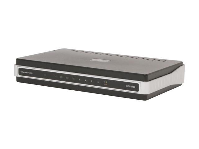 D-Link DES-1108 Unmanaged Desktop Switch