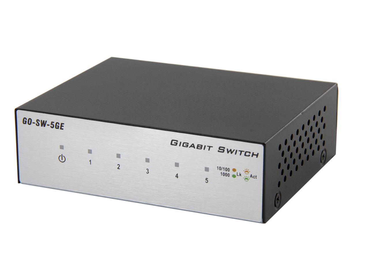 D-Link GO-SW-5GE 5-Port Gigabit Unmanaged Metal Desktop Switch