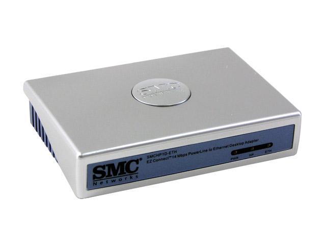 SMC LG-ERICSSON SMCHP1D-ETH EZ Connect 14 Mbps Powerline to Ethernet Desktop Adapter Up to 14Mbps