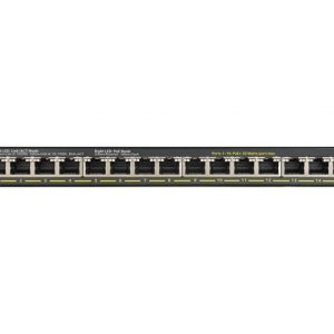 NETGEAR 16-Port Gigabit Ethernet Unmanaged PoE+ Switch (GS316PP) – with 16 x PoE+ @ 183W, Desktop/Wallmount, Sturdy Metal