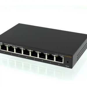 TP-Link 8-Port Gigabit Ethernet Easy Smart Switch | Unmanaged Pro | Plug and Play | Desktop | Sturdy Metal w/Shielded Ports | Limited Lifetime Replacement (TL-SG108E)