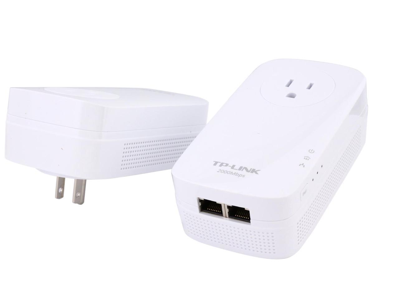 TP-Link Powerline Adapter AV2000 Mbps - Gigabit Port, Ethernet Over Power, Plug&Play, Power Saving, MU-MIMO, Noise Filtering(TL-PA9020P KIT)