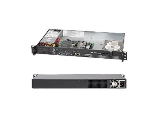 Supermicro Superchassis 503l-200b Rackmount Enclosure - Rack-mountable - Black - 1u - 1 X Bay - 1 X 200 W - Micro Atx Motherboard Supported (106286)