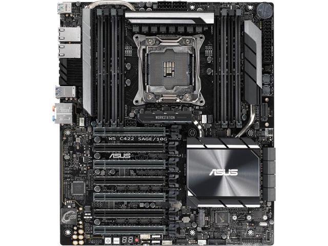 ASUS LGA2066 Intel C422 DDR4 4-Way CrossFireX & 4-Way SLI USB3.1 SATA3&M.2&U.2A & 2GbE CEB Server Motherboard