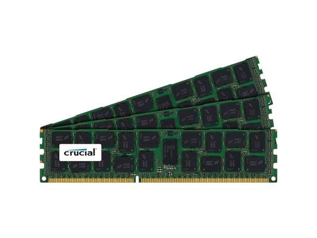 Crucial 24GB (3 x 8GB) 240-Pin DDR3 SDRAM ECC Registered DDR3 1600 (PC3 12800) Server Memory Model CT3K8G3ERSLD8160B