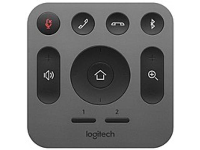 Logitech 993-001389 RF Wireless Replacement Remote for MeetUp Conference Camera - Gray