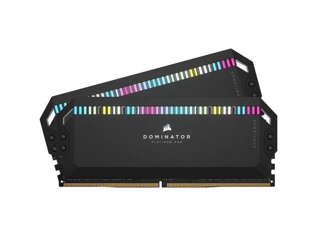 Corsair Dominator Platinum RGB 64GB (2x32GB) DDR5 DRAM 5600MHz C40 Memory Kit - White - For Desktop PC, Motherboard - 64 GB (2 x 32GB) - DDR5-5600/PC5-44800 DDR5 SDRAM - 5600 MHz - CL40 - 1.25 V - 288