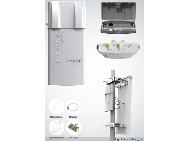 MikroTik - RB911G-5HPACD-NB - NetBox 5 with 5GHz 802.11ac 2x2 Dual Chain Wireless Radio with 2x RP-SMA connectors,