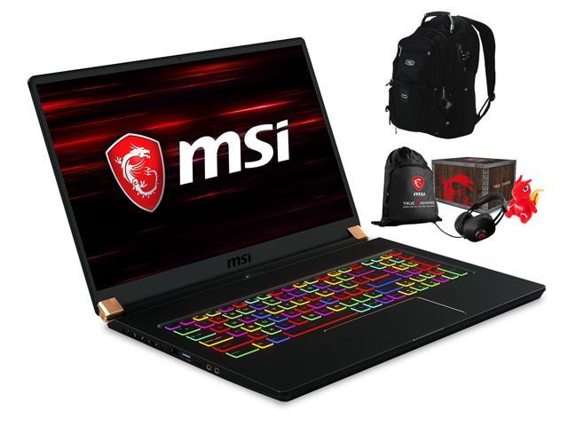 MSI GS75 Stealth-205 Gaming and Entertainment Laptop (Intel i7-8750H 6-Core, 16GB RAM, 1TB m.2 SATA SSD, 17.3" Full HD (1920x1080), NVIDIA RTX 2060, Wifi, Win 10 Home) with ME2 Backpack , Loot Box