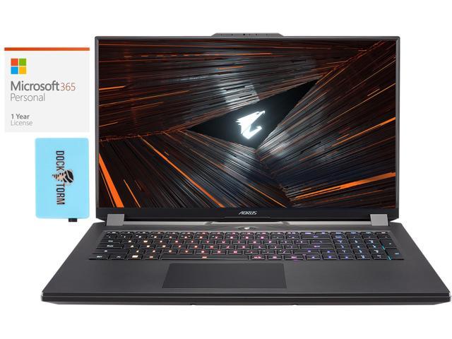Gigabyte AORUS 17 XE4 Gaming Laptop (Intel i7-12700H 14-Core, 17.3" 360Hz Full HD (1920x1080), NVIDIA RTX 3070 Ti, 16GB RAM, 1TB SSD, Backlit KB, Wifi, Win 11 Home) with Microsoft 365 Personal , Hub