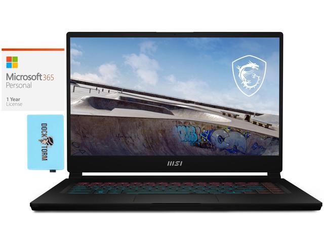 MSI Stealth 15M Gaming & Entertainment Laptop (Intel i7-1260P 12-Core, 15.6" 144Hz Full HD (1920x1080), NVIDIA RTX 3060, 16GB RAM, 512GB SSD, Win 11 Pro) with Microsoft 365 Personal , Hub