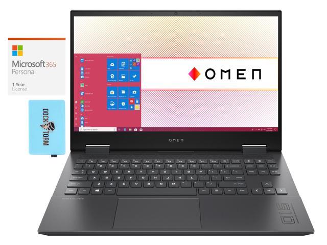 HP OMEN 15z-en100 Gaming & Entertainment Laptop (AMD Ryzen 9 5900HX 8-Core, 16GB RAM, 1TB m.2 SATA SSD, 15.6" Full HD (1920x1080), Win 11 Home) with Microsoft 365 Personal , Hub