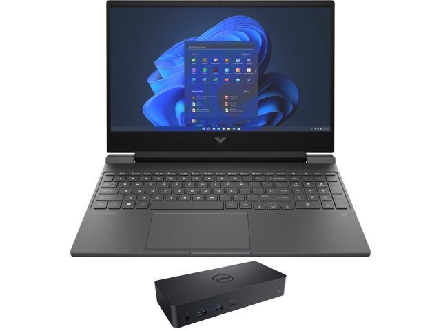 HP Victus 15-fa0032dx  Gaming & Entertainment Laptop (Intel i7-12650H 10-Core, 15.6" 144Hz Full HD (1920x1080), NVIDIA RTX 3050 Ti, 16GB RAM, 512GB SSD, Backlit KB, Win 11 Home) with D6000 Dock