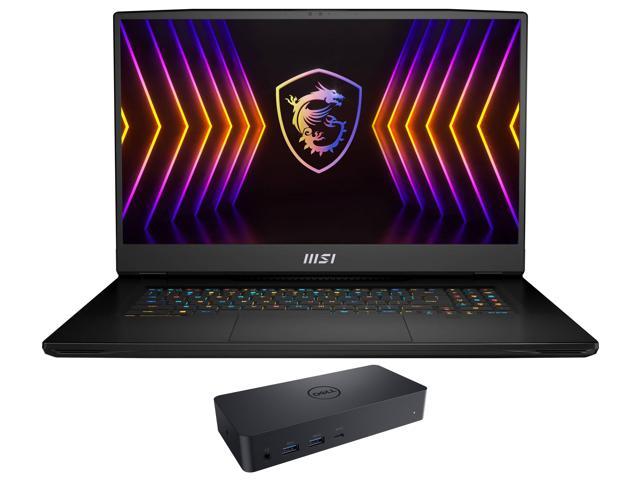 MSI TITAN GT77 12UHS Gaming & Entertainment Laptop (Intel i7-12800HX 16-Core, 17.3" 144Hz 4K Ultra HD (3840x2160), GeForce RTX 3080 Ti, 32GB DDR5 4000MHz RAM, Win 11 Pro) with D6000 Dock