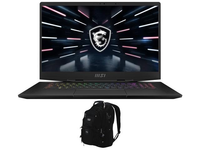 MSI Stealth GS77 -17 Gaming & Entertainment Laptop (Intel i9-12900H 14-Core, 17.3" 120Hz 4K Ultra HD (3840x2160), NVIDIA GeForce RTX 3080 Ti, Win 11 Pro) with Travel & Work Backpack