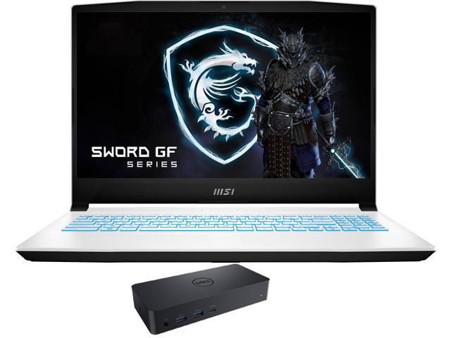 MSI Sword 15 A12UE Gaming & Entertainment Laptop (Intel i7-12650H 10-Core, 15.6" 144Hz Full HD (1920x1080), NVIDIA GeForce RTX 3060, 16GB RAM, Win 11 Home) with D6000 Dock