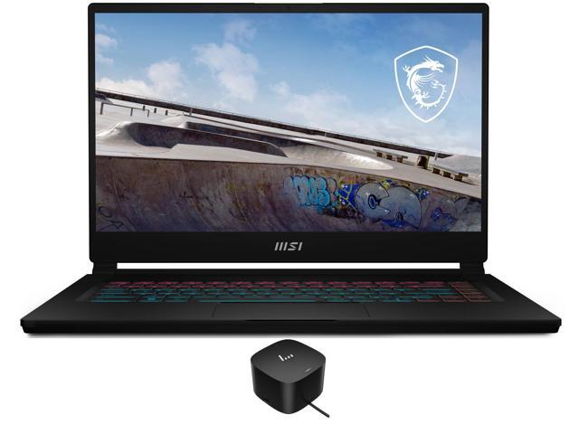 MSI Stealth 15M Gaming & Entertainment Laptop (Intel i7-1260P 12-Core, 15.6" 144Hz Full HD (1920x1080), NVIDIA RTX 3060, 32GB RAM, 8TB PCIe SSD, Backlit KB, Wifi, Win 11 Pro) with 120W G4 Dock