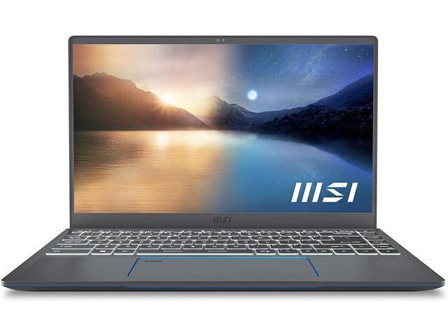 MSI Prestige 14 Evo Professional Laptop: 14" FHD Ultra-Thin Bezel Display, Intel Core i5-1135G7, Intel Iris Xe, 16GB RAM, 512GB NVMe SSD, Thunderbolt 4, Win10 Home, Intel Evo, Carbon Gray (A11M-628)