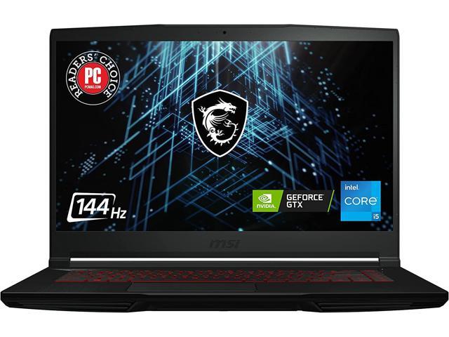 MSI GV15 15.6" 144Hz Gaming Laptop: Intel Core i5-11400H GTX 1650 8GB 256GB NVMe SSD, Wi-Fi 6, USB Type-C, Nahimic 3 Audio Immersion, Win 11: Black 11SC-633