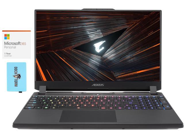 Gigabyte AORUS 15 Gaming Laptop (Intel i7-12700H 14-Core, 15.6" 165Hz 2K Quad HD (2560x1440), NVIDIA RTX 3070 Ti, 32GB RAM, 1TB PCIe SSD, Backlit KB, Win 10 Pro) with Microsoft 365 Personal , Hub