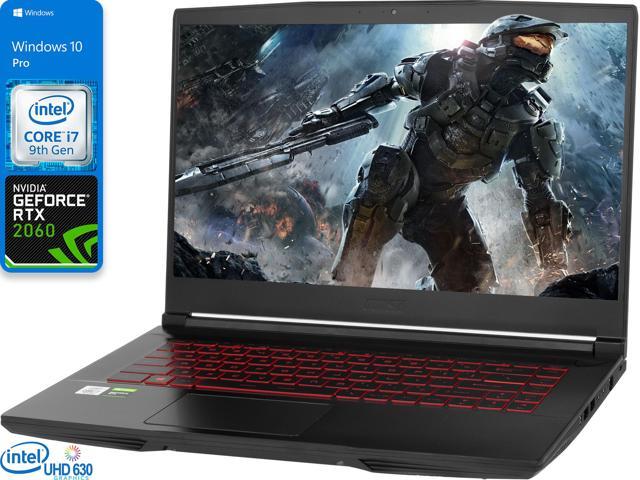 MSI THIN GF65 Gaming Notebook, 15.6" 120Hz FHD Display, Intel Core i7-9750H Upto 4.5GHz, 8GB RAM, 512GB NVMe SSD, NVIDIA GeForce RTX 2060, HDMI, Wi-Fi, Bluetooth, Windows 10 Pro