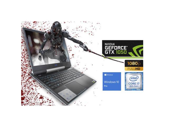 Dell G5 Gaming Notebook, 15.6" FHD Display, Intel Core i7-8750H Upto 4.1GHz, 8GB RAM, 256GB NVMe SSD, NVIDIA GeForce GTX 1050 Ti, HDMI, DisplayPort via USB-C, Wi-Fi, BT, Windows 10 Pro