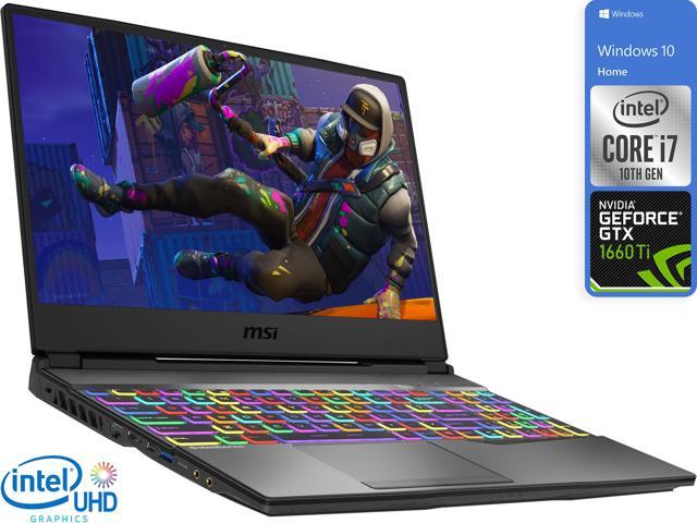 MSI GP65 Leopard Notebook, 15.6" 120Hz FHD Display, Intel Core i7-10750H Upto5.0GHz, 16GB RAM, 512GB NVMe, GTX 1660Ti, HDMI, Mini DisplayPort, Wi-Fi, BT, Windows 10 Home (GP65 Leopard 10SDK-049)