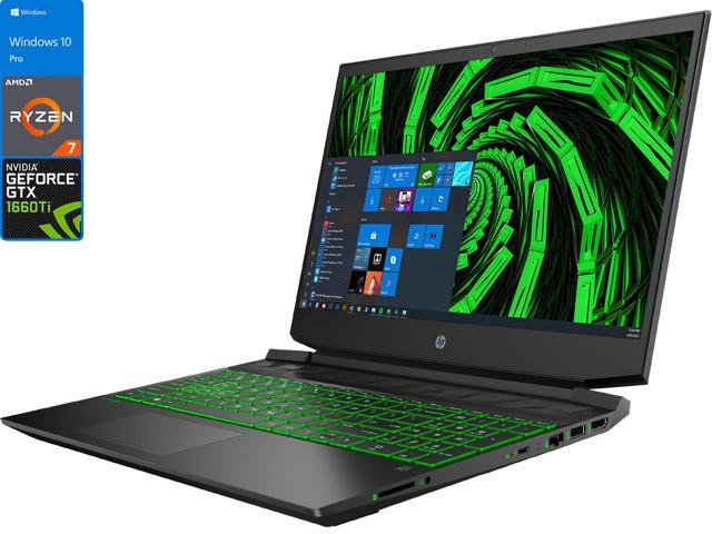 HP Pavilion 15 Gaming Notebook, 15.6" IPS FHD Display, AMD Ryzen 7 4800H Upto 4.2GHz, 12GB RAM, 512GB NVMe SSD, NVIDIA GeForce GTX 1660 TI, HDMI, Wi-Fi, Bluetooth, Windows 10 Pro