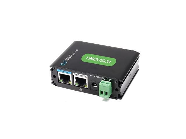 Industrial Gigabit Poe+ Splitter, Hot Switchable Dc12V Or Dc24V Output, Wide Voltage Input, Ieee802.3Af/At Poe To Dc Power Supply For Security Cameras, Wireless Ap, Access Control Systems