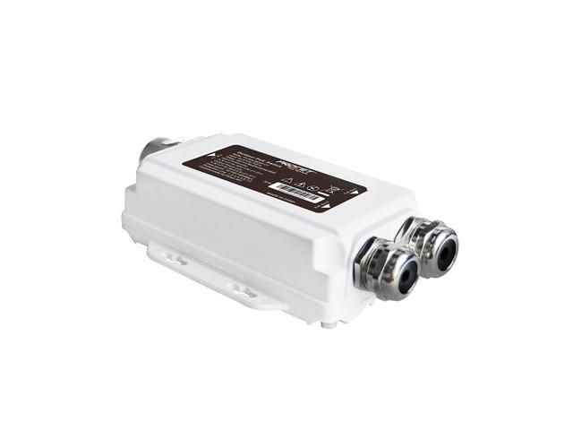 Procet Outdoor 12-55Vdc Input |10G Poe Injector Adapter | 55Vdc 0.55A 30 Watts Output | Poe+ 802.3At Ip67 Rated Waterproof For 10Gbe Devices Wi-Fi 6, Ax Wifi, 802.11Ax Wifi, Wifi 6 Routers