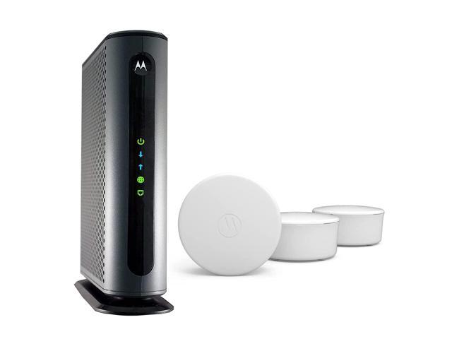 Motorola MH7603 WiFi 6 Mesh (3 Pack) + MB7621 Cable Modem  Bundle