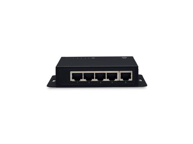 4 Port Fast Ethernet PoE/POE+ With 1 Port Uplink, 802.3af/at Compliant 60W POE Budget, Sturdy Metal Desktop, Traffic Optimization, Fanless, Plug and Play, Designed for AP & IP Camera (PE6105)