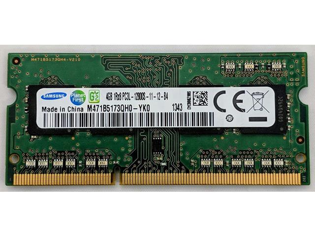 SAMSUNG M471B5173QH0-YK0 4GB DDR3L PC3-12800 CL11 512MBX64 512MX8 1.35V 204P SODIMM