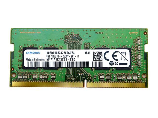 Samsung 8GB DDR4 2666MHz 260-Pin SODIMM 1.2V Laptop Memory M471A1K43CB1-CTD