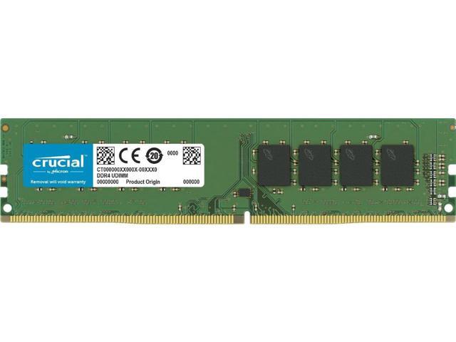 Crucial 16GB DDR4 2400 (PC4 19200) 288-Pin UDIMM 2Rx8 ECC Unbuffered CL17 1.2v Desktop Memory Module - CT16G4WFD824A
