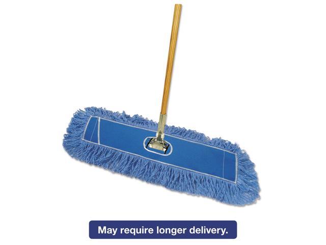Boardwalk Looped-End Dust Mop Kit 36 x 5 60" Metal/Wood Handle Blue/Natural