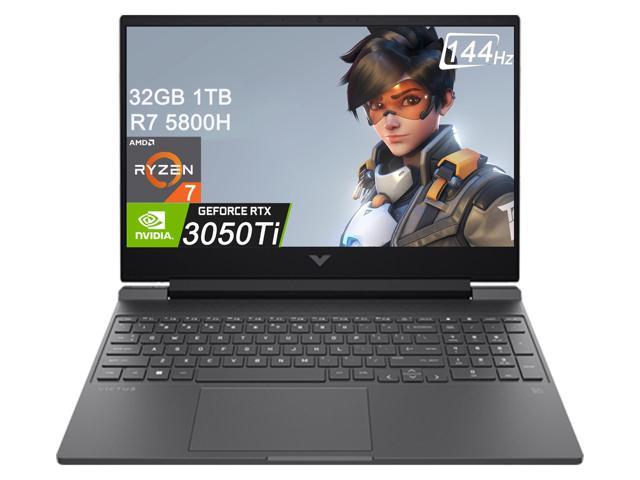2022 Newest HP Victus 15t 15.6" FHD 144Hz (AMD 8-Core Ryzen 7 5800H, 32GB RAM, 1TB PCIe SSD, Geforce RTX 3050 Ti 4GB, IPS) Gaming Laptop, Backlit, Webcam, Type-C, Wi-Fi 6, Windows 11 Home