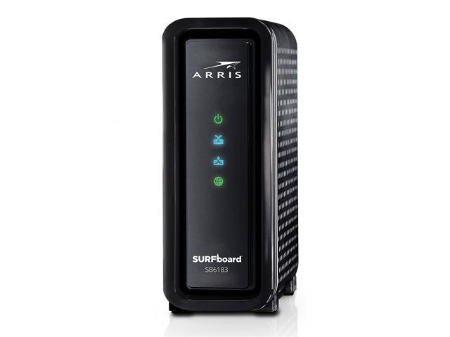 Arris Motorola SURFboard SB6183 Docsis 3.0 Cable Modem Approved for Comcast / Xfinity, Wide Open West / WOW, Cable One, PenTeleData, Time Warner Cable / TWC, Cox, Spectrum