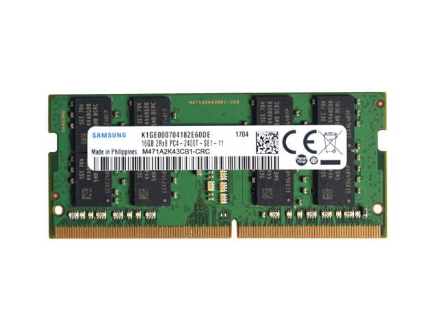 Samsung 16GB DDR4 PC4-19200, 2400MHz, 260 PIN SODIMM, CL 17, 1.2V, ram memory module, M471A2K43CB1-CRC