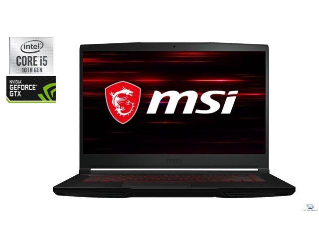 MSI GF63 15.6" Full HD IPS Gaming Laptop,10th Gen Intel Core i5-10300H,16GB DDR4,256GB SSD,4GB NVIDIA GeForce GTX 1650 Graphics,Wifi-AX,Bluetooth ,HDMI,USB,Windows 10 Home