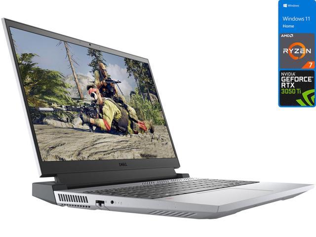 Dell G15 Gaming Laptop, 15.6" 120Hz FHD Display, AMD Ryzen 7 5800H Upto 4.4GHz, 8GB RAM, 2TB NVMe SSD, NVIDIA GeForce RTX 3050 Ti, HDMI, DisplayPort via USB-C, Wi-Fi, Bluetooth, Windows 11 Home