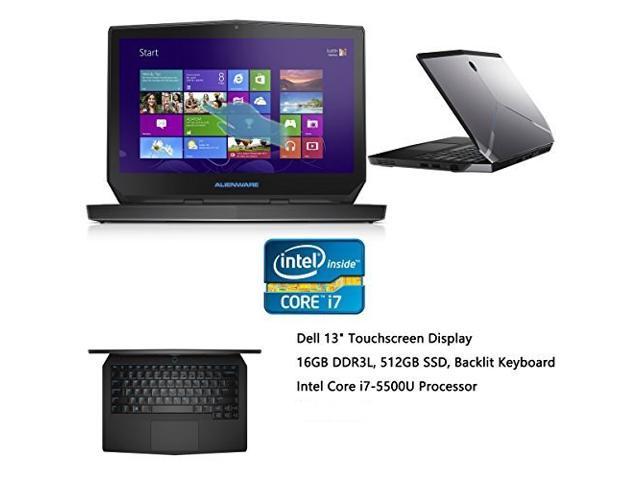 Dell Alienware 13" QHD 2560 x 1440 Touchscreen Flagship Gaming Laptop PC| Intel Core i7-5500U| NVIDIA GeForce GTX 860 2GB| 16GB RAM| 512GB SSD| Metal Reinforced Keyboard| Windows 10