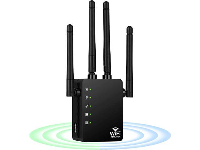 WiFi Extender WiFi Booster Indoor/Outdoor Repeater Signal Booster 1200Mbps WiFi Amplifier Long Range High Speed 5G/2.4G WiFi Internet Connection