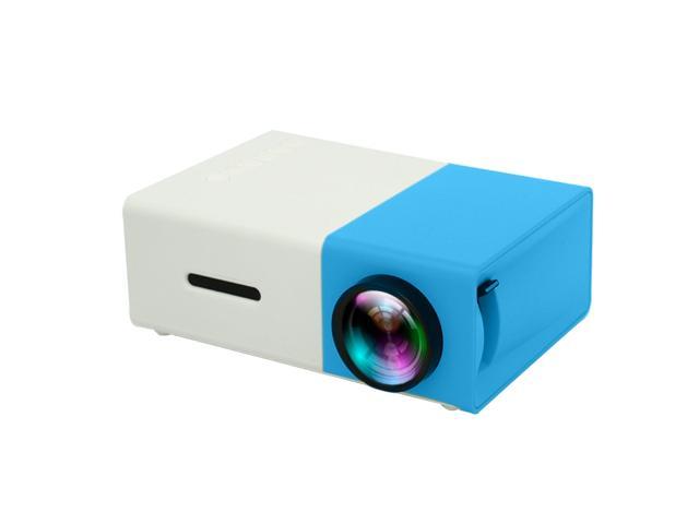 YG300 400LM Portable Mini Home Theater LED Projector with Remote Controller, Support HDMI, AV, SD, USB Interfaces (Blue)