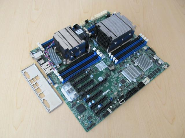 SuperMicro X9DRH-7TF server motherboard 2x Intel E5-2630v2 2.6Ghz Processors