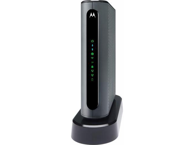 Motorola - MT7711 24x8 DOCSIS 3.0 Modem + AC1900 Router + Voice - Black