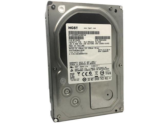 HGST 3TB 7200 RPM HUS724030ALA640 (0F19455) 64MB Cache SATA 6.0 3.5" Hard Drive