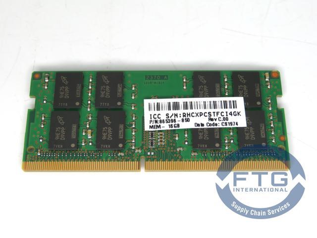 865396-850 / MTA16ATF2G64HZ-2G6E1 16GB 2400MHz PC4-17000 1.2v DDR4 SODIMM