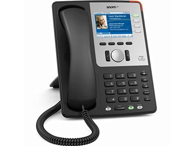 snom 802.11 wireless business phone with poe, black