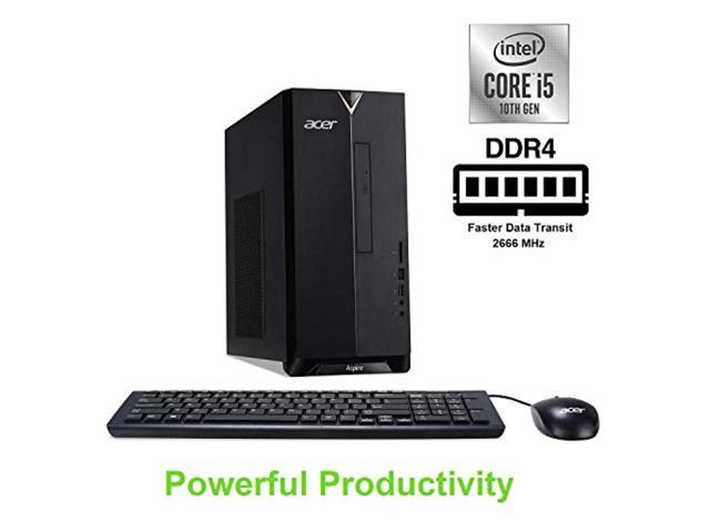 Acer Aspire TC-895-UA92 Desktop, 10th Gen Intel Core i5-10400 6-Core Processor, 12GB 2666MHz DDR4, 512GB NVMe M.2 SSD, 8X DVD, 802.11ax Wi-Fi 6, USB 3.2 Type C, Windows 10 Home (DT.BF2AA.002)